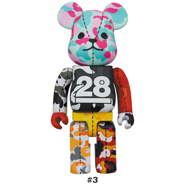 BEETLE BE@RBRICK BAPE CAMO 28TH 迷彩 A BATHING APE 庫伯力克熊 1000%