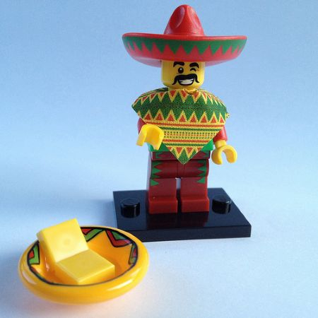 玩樂趣 LEGO樂高 71004 The LEGO Movie人偶包 Taco Tuesday Guy 二手人偶
