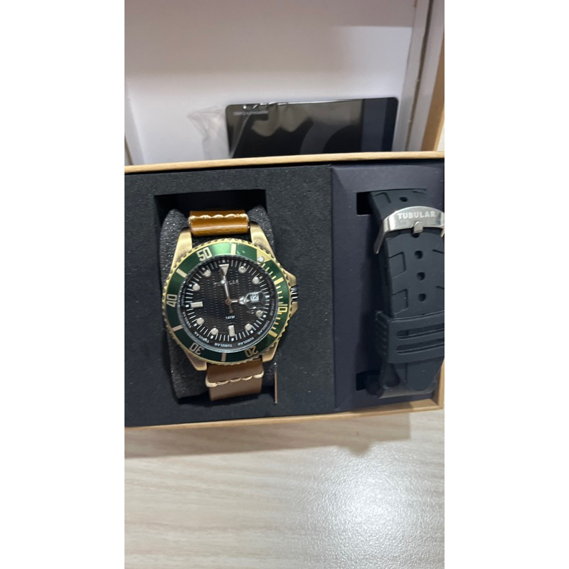 TUBULAR皮革手錶 手錶 矽膠手錶 禮盒手錶
