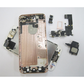 Apple iPhone SE 1代 玫瑰金 A1723 破屏拆機良品零件 喇叭 尾插小板 卡托 主鏡頭