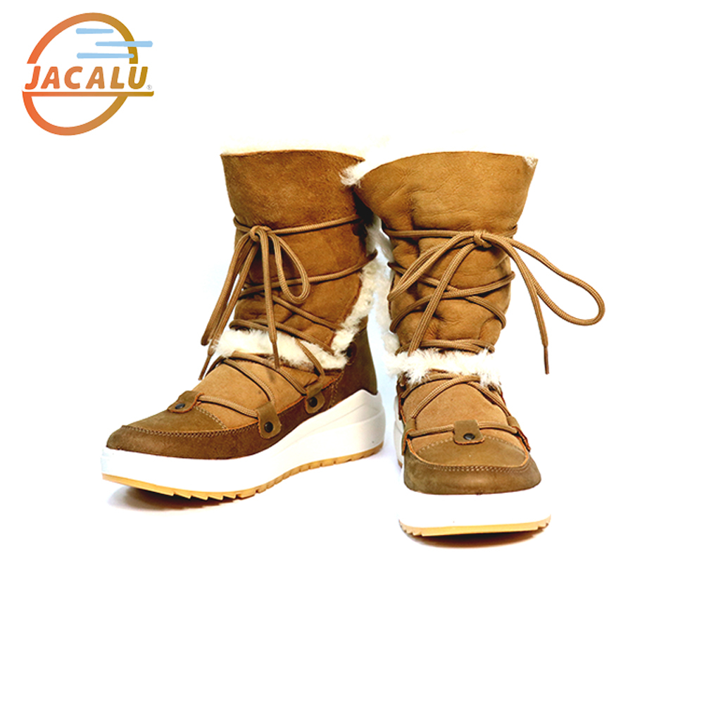 Jacalu 高筒麂皮雪靴 6329.2/J 駝色