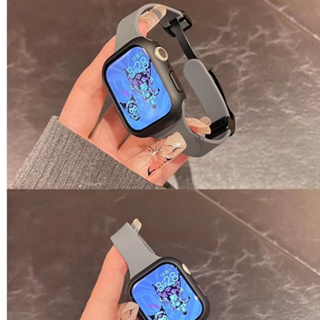 ［Moon] 小蠻腰折疊運動錶帶Apple WatchS8/S7/SE/6/5/4 硅膠錶帶41MM 45MM錶帶