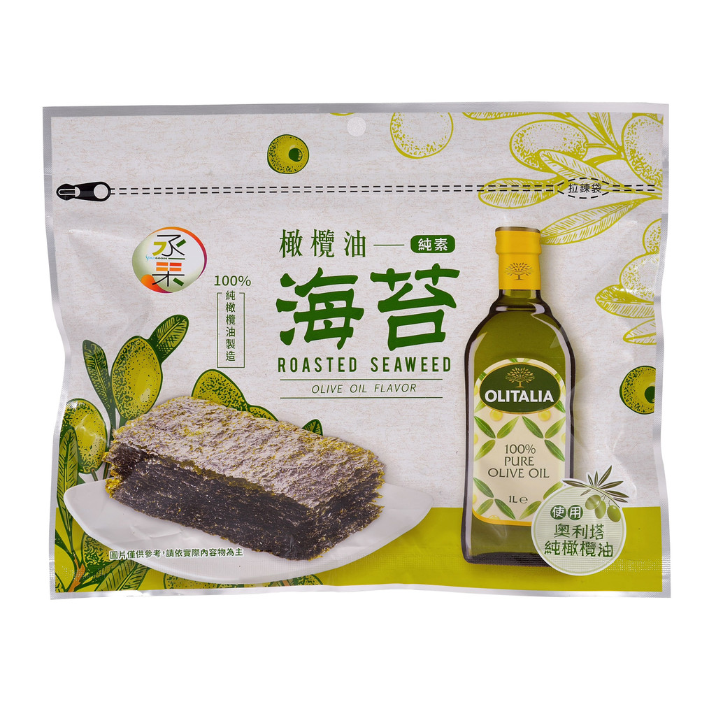 【快速出貨】丞果100%純橄欖油海苔 梅子海苔 海苔酥 韓式  飯捲 奧利塔 OLITALIA 橄欖油 純素