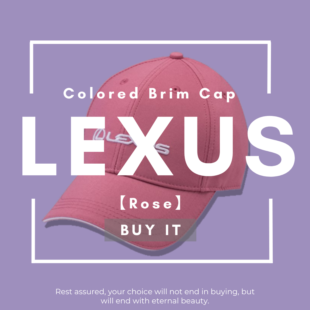 LEXUS 帽子 - 配色夾層休閒帽(乾燥玫瑰) / ball marker透氣高球帽 (黑)［交車禮］ 運動帽 棒球帽
