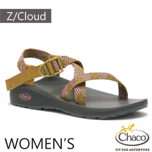 【美國 Chaco】送》女 款 越野紓壓運動涼鞋(標準款) Z/CLOUD/厚底足弓涼鞋 戶外拖鞋_卡其青銅_ZLW01