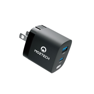 MOZTECH®｜M5 PD33W GaN雙孔電源供應器 充電器旅充頭