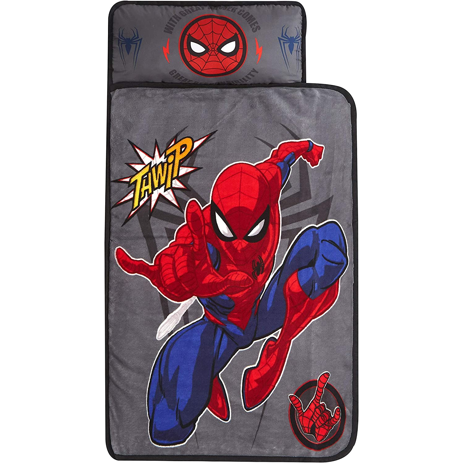 預購👍正版空運👍美國專櫃 spider man 蜘蛛人 攜帶型 睡袋 棉被 睡袋 連著枕頭 棉被 幼兒園 幼稚園