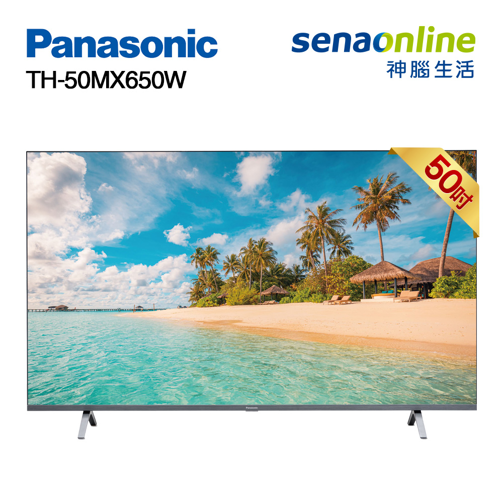 Panasonic 國際 TH-50MX650W 50型 4K GoogleTV智慧顯示器 電視 贈密封罐