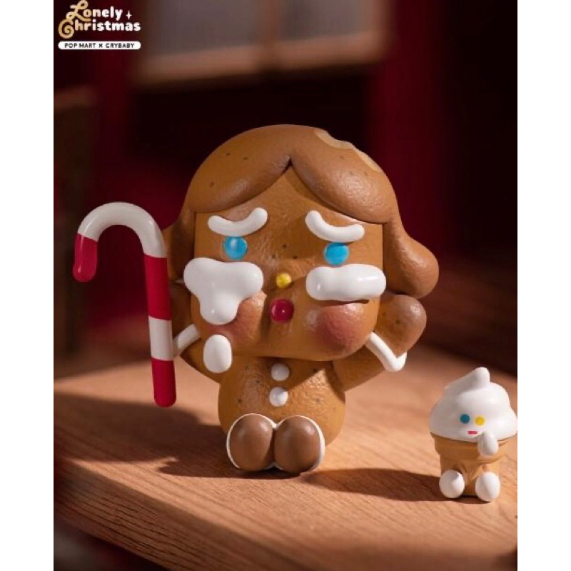 泡泡瑪特 POPMART CRYBABY 哭娃聖誕 確認款 孤獨的薑餅人