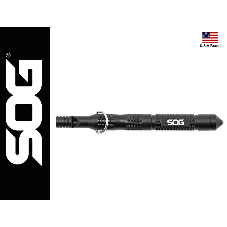 美國SOG特偵組多功能隨身工具FLINT擊破器點火石鋼絲絨防身用鋁合金柄【SOGFT1001-CP】