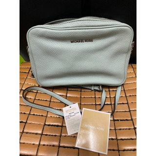 Michael Kors MK 小羊皮 皮革 斜跨包 斜揹包 小方包 郵差包 woc包鏈條包 湖水綠 賣場一