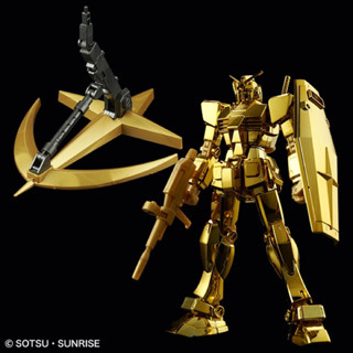 【山羊商店】日本代購 鋼彈基地限定景品 HG 1/144 RX-78-2 鋼彈 黃金電鍍版 + 聯邦軍黃金支架 臺場限定