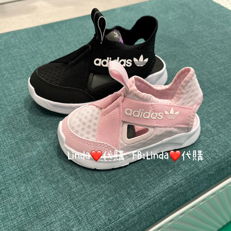 Linda❤️代購 adidas 360 涼鞋 童鞋 黑 Gx0864 GX0861 桃 FZ5620 FZ5617