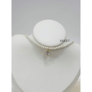 twinkle✨韓國東大門進口珍珠鋯石項鍊 韓國飾品 韓國項鍊