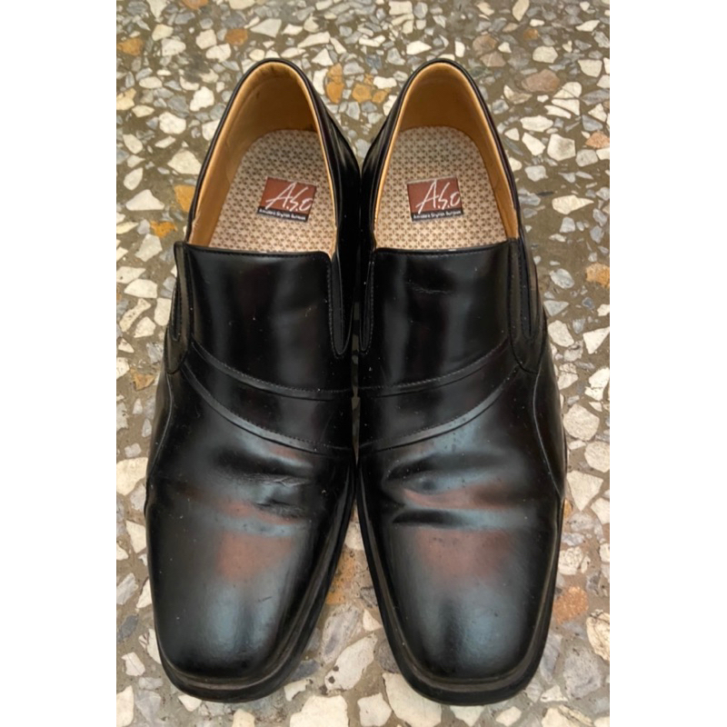【福利品】A.S.O 菁英通勤奈米紳士鞋- 黑特價700元（只穿一次）鞋號8.5號