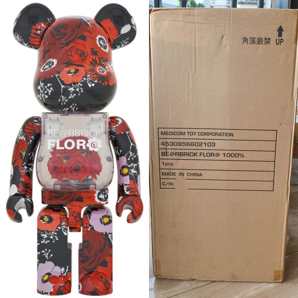 全新未拆 BE@RBRICK FLOR@ 1000% 紅玫瑰 1000% 肚中花 1000% 永生花 1000%