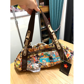 全新LESPORTSAC x tokidoki 聯名側背手提包