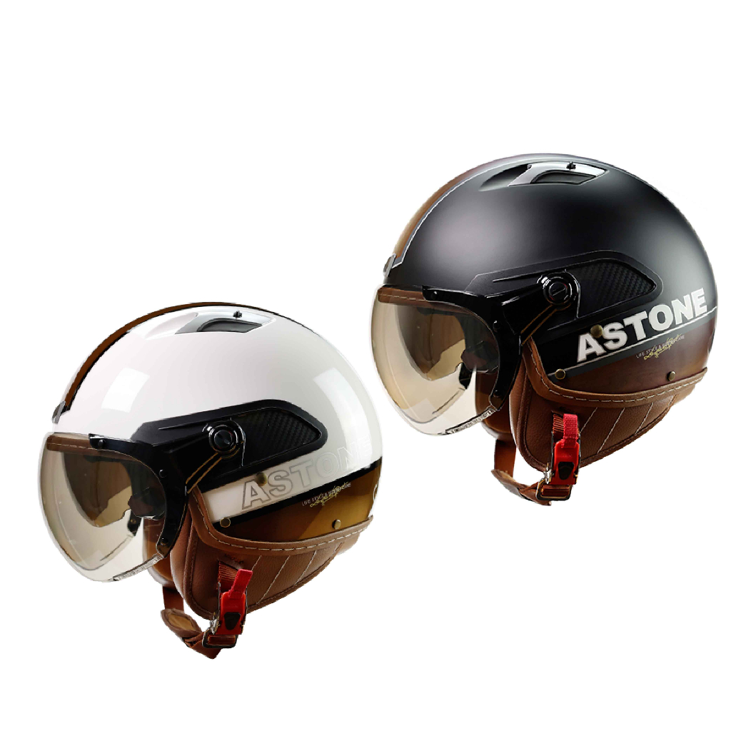 ASTONE CJ300 AR7 復古帽 半罩式安全帽 飛行帽 內墨鏡 雙鏡片 安全帽 機車 【好安全】