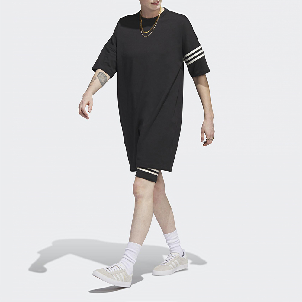 adidas_女性_洋裝_黑_IB7309_TEE DRESS