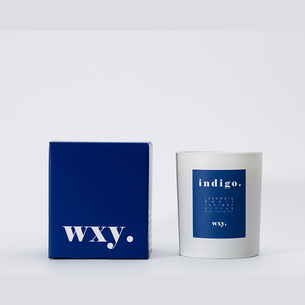 【生活工場】【英國 wxy】經典蠟燭- indigo.迷迭香 & 杜松 /200g 香氛蠟燭 薰香蠟燭