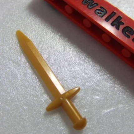 【積木2010】樂高 LEGO 珍珠金色 長劍 / 98370 城堡 騎士 武器 (Pearl Gold)(W-04)