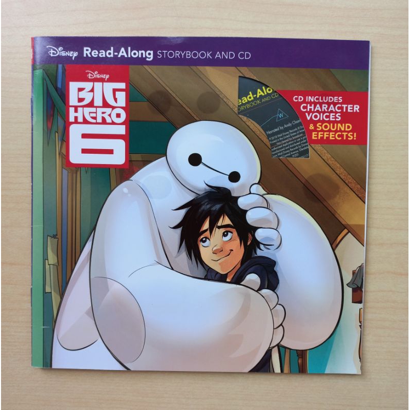 近新Disney Read-along storybook and CD Big hero 6大英雄天團有聲書