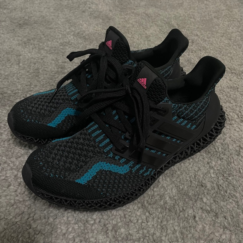 Adidas ultra 4D 黑藍