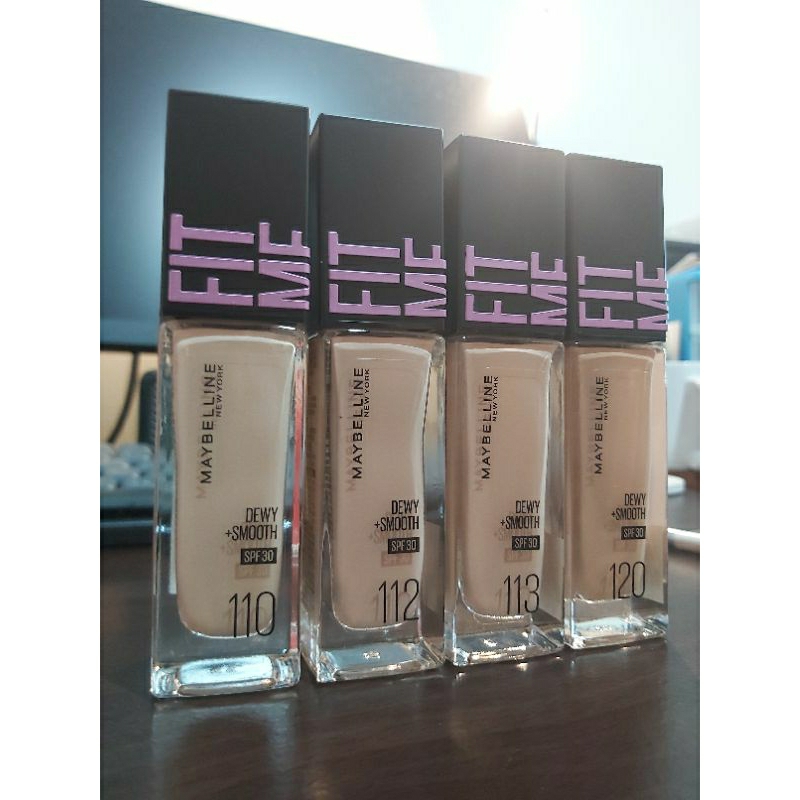 MAYBELLINE 媚比琳 FIT ME 水光奇蹟粉底液 #110 #112 #113 #120 30ml