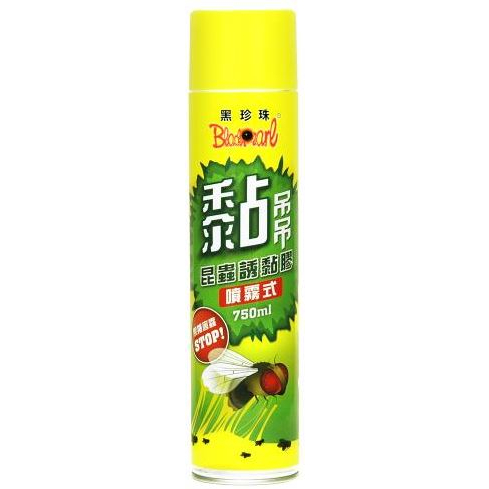 《南瓜閣》黑珍珠 黏吊吊昆蟲誘黏膠 750ml 噴霧式黏膠 捕捉蒼蠅、果蠅、小蟲子  殺果蠅 抓果蠅