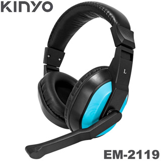 【3CTOWN】含稅 KINYO 金葉 EM-2119 線控頭罩式耳麥 頭戴式/耳罩式耳機麥克風 電競耳機 有線耳機