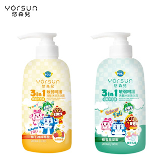 Yorsun 悠森兒 Poli 波力敏弱呵護 3in1 洗髮沐浴泡泡露500ml / 洗髮.沐浴.泡泡露