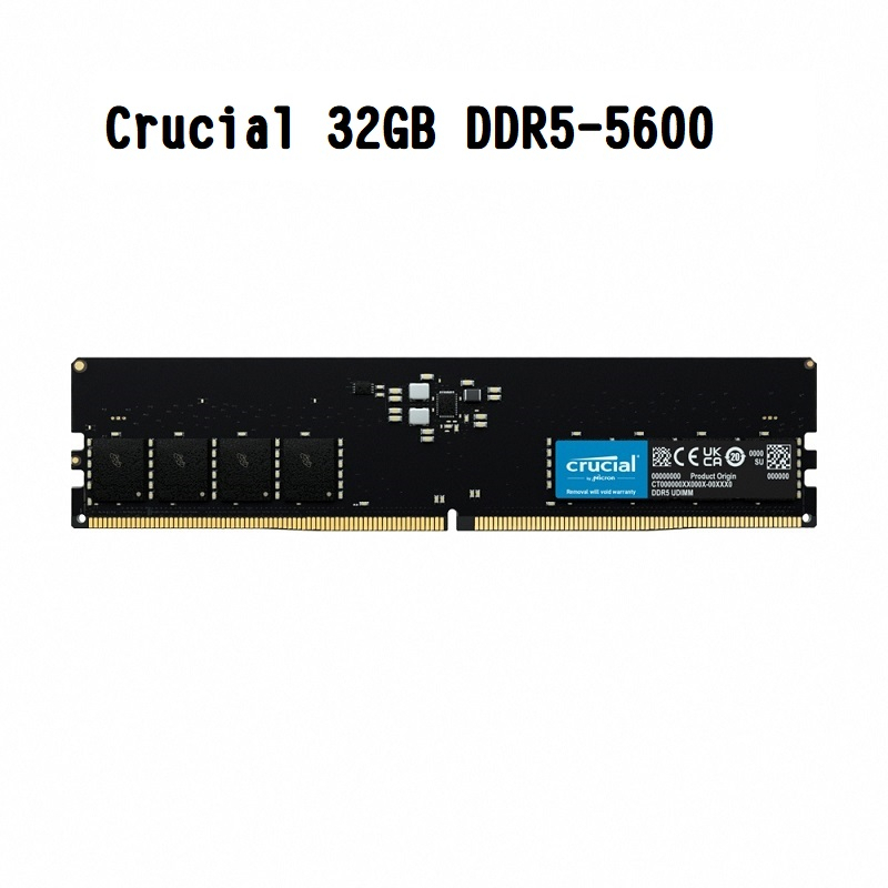 Micron 美光 Crucial 32GB DDR5-5600 桌上型記憶體