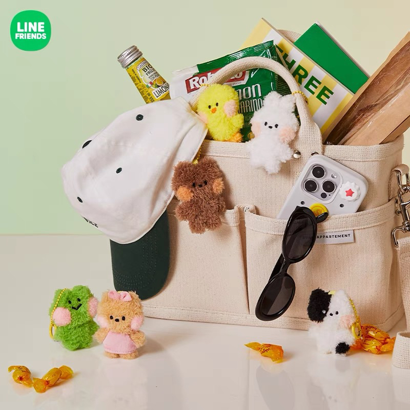 LINE FRIENDS mini minini系列吊飾 絨毛吊飾 lenini
