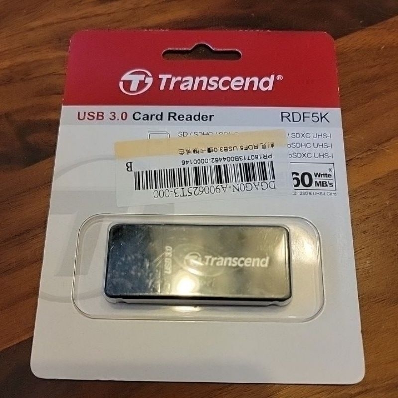 [全新現貨, 特價優惠] 創見 Transcend RDF5 USB3.0 讀卡機 黑色 台灣公司貨