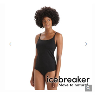 【icebreaker】Siren Cami女羊毛細肩帶背心(罩杯) 『黑』戶外 運動 柔軟 舒適 羊毛 吸濕 排汗 抑