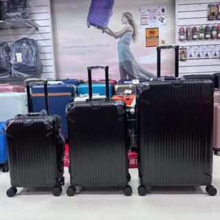 BATOLON 寶龍 鋁框箱 行李箱 防刮髮絲紋 海關密碼鎖 旅行箱 3個尺寸（大、中、小）黑色
