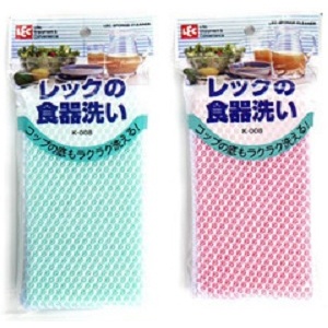 日本進口 Lec 洗碗清潔海綿.菜瓜布~顏色隨機出貨