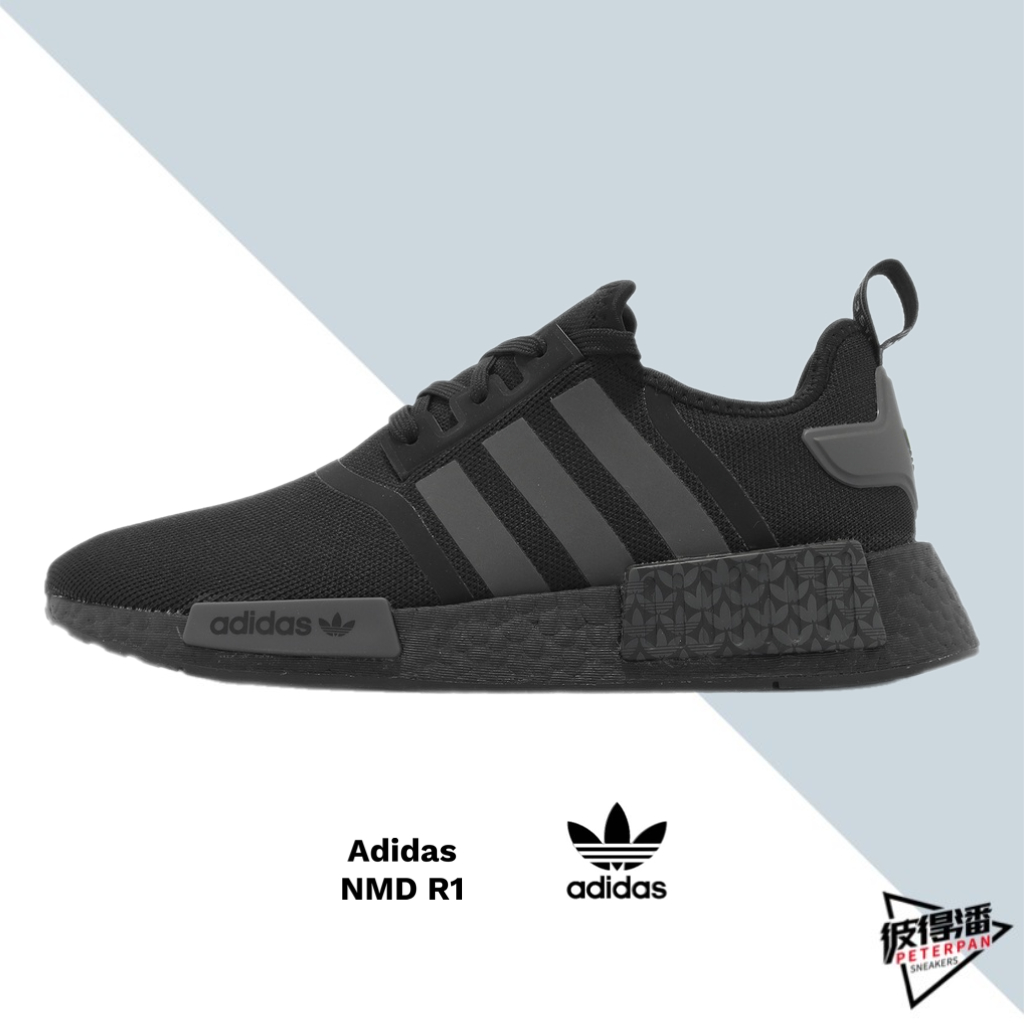 ADIDAS ORIGINALS NMD R1 黑 螢光綠標 男鞋 GY7367【彼得潘】