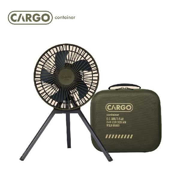 ◄WRGO►露營用品 CARGO MULTI FAN 隨行風扇含收納盒 軍綠 公司貨