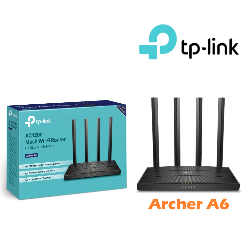 TP-Link Archer A6 AC1200 Gigabit雙頻無線網路 MU-MIMO WiFi路由器(Wi-Fi