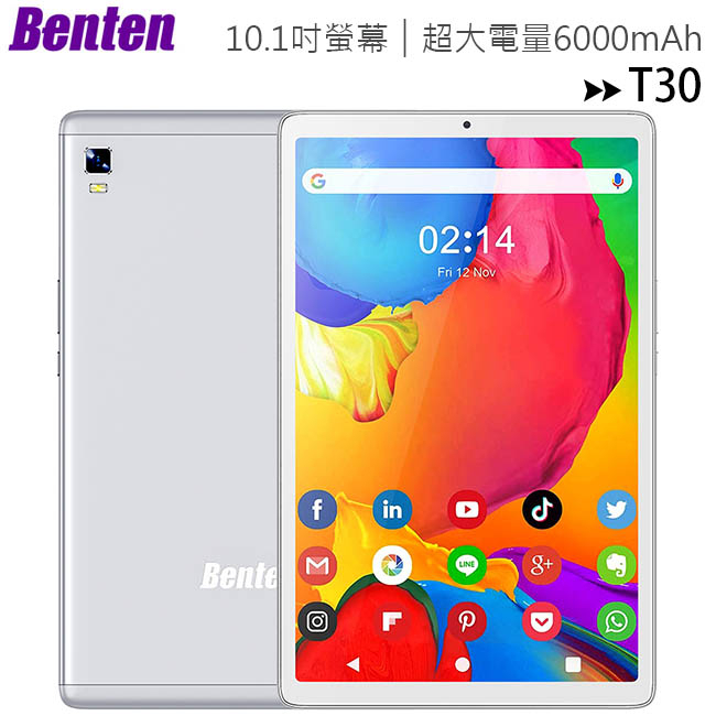 Benten T30 (3G/32G) 10.1吋LTE超大電量智慧平板~送原廠皮套+玻璃保貼