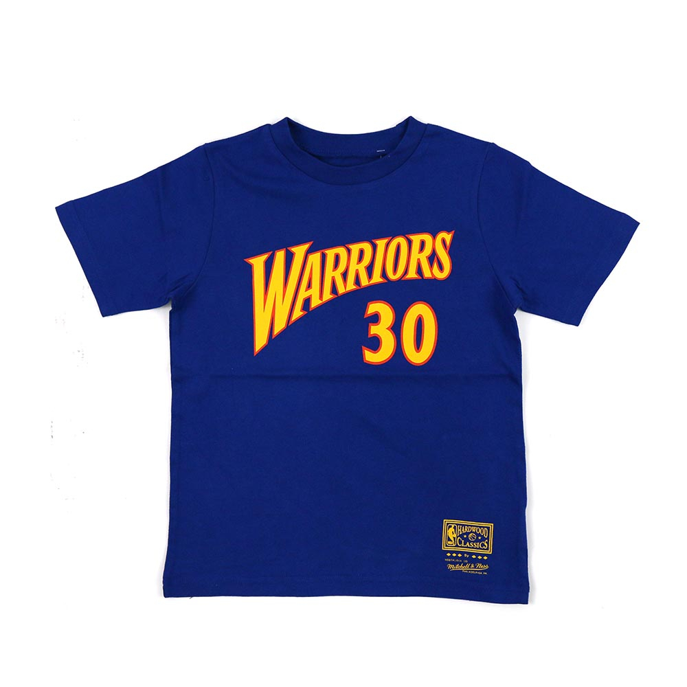 NBA M&N 兒童 N&N 短袖上衣 Stephen Curry #30 勇士隊 WN2B3BMR0-WARSC 藍色