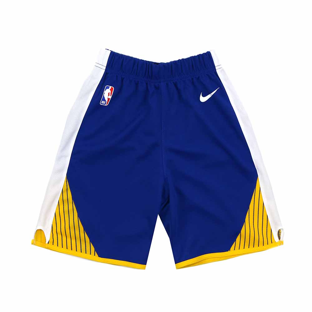 NBA 兒童球褲 勇士隊 WZ2B3BACA-WAR 藍色
