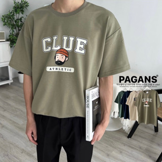 【PAGANS STORE】韓國 CLUE 鬍子 大叔 毛帽 男孩 卡通 人物 印花 短袖 短Tee (4 color)