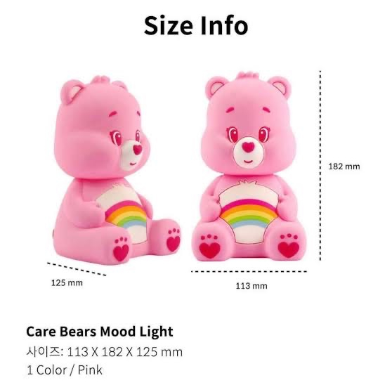 【泰國連線】🌈超級可愛Care bears彩虹熊夜燈｜睡眠燈