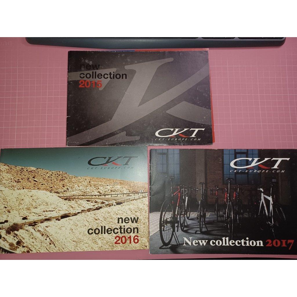 早期自行車型錄DM《NEW Collection 2015、2016、2017 CKT EUROPE 》三本型錄合售