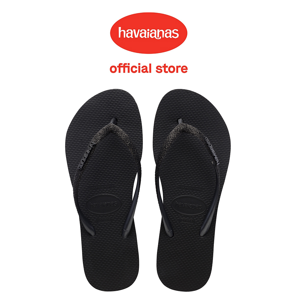 Havaianas 哈瓦仕 拖鞋 厚底 閃亮 黑 Slim Flatform Sparkle 4147256-0090W