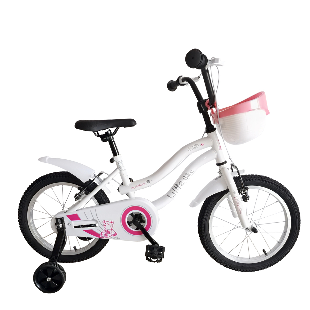【H&D】Little bike 16吋單速兒童腳踏車-女款 | 繽紛色系 前後擋泥板 | 90%組裝 車架一年保固