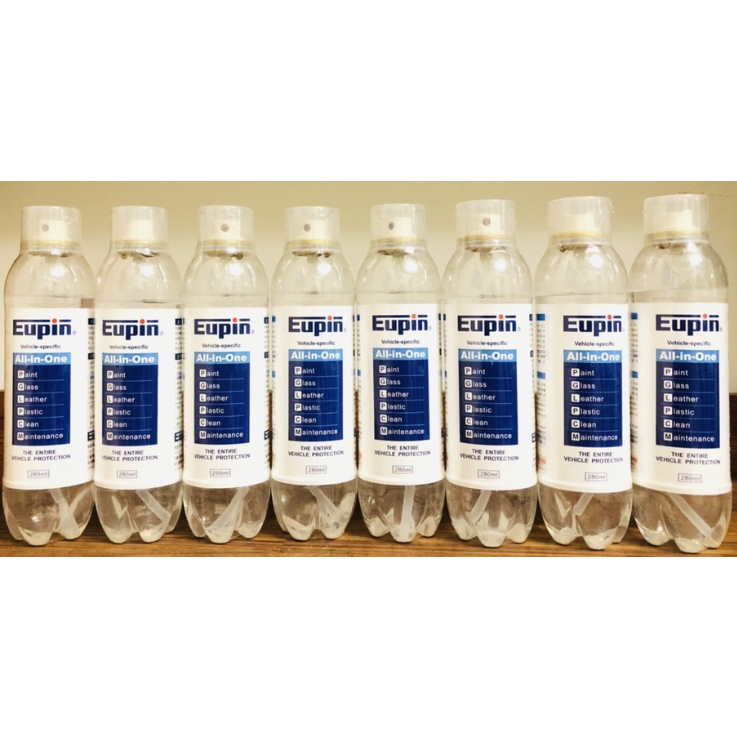 Eupin 車用鑽石級鍍膜 All in one 鑽石級免待乾超強車用鍍膜 280mL 5-8瓶組