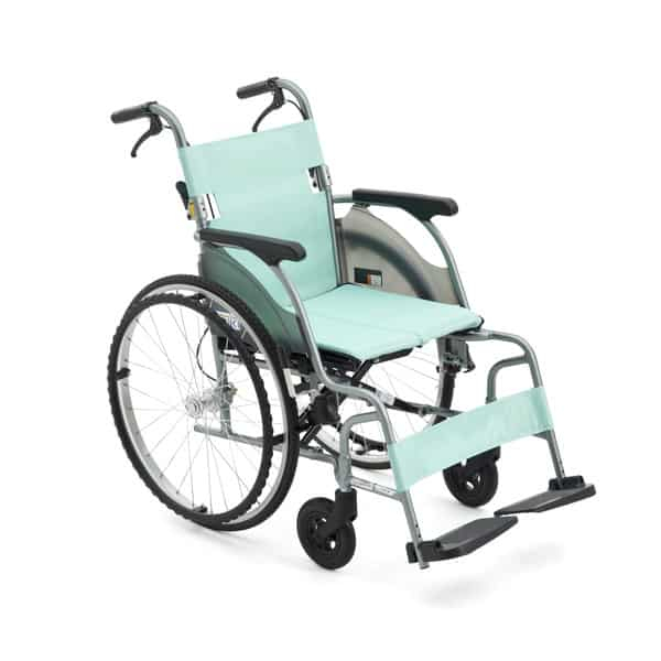 大輪輪椅 均佳 日本MIKI 9.8公斤 輕量型 鋁合金輪椅 機械式輪椅 CRT-1(綠/粉)